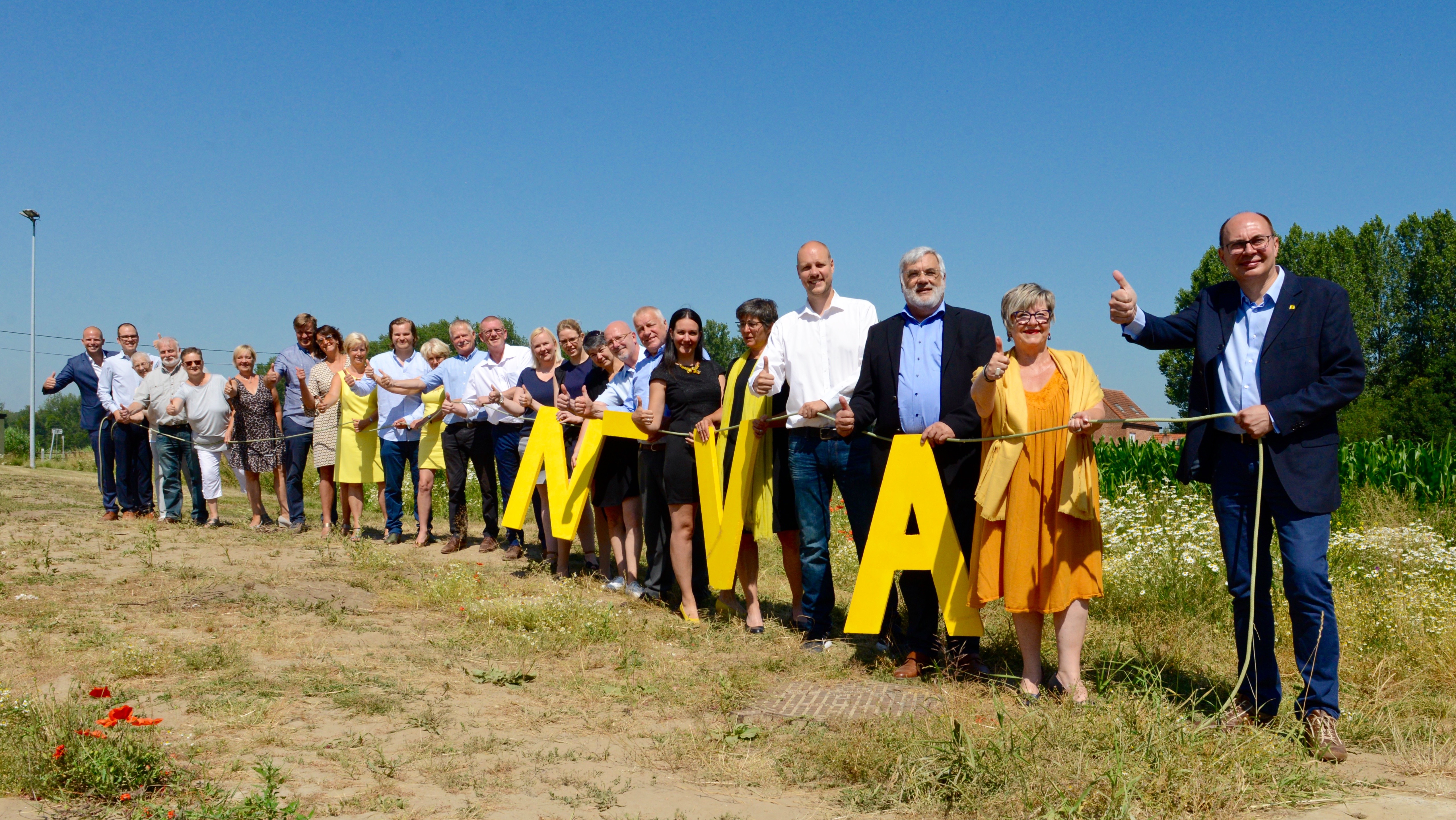 Groepsfoto kandidaten N-VA Haacht